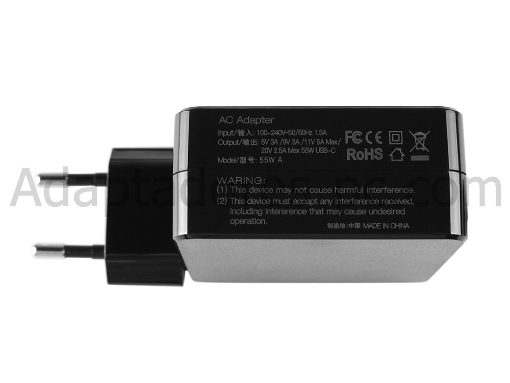 Xiaomi 55W USB-C Type-C Rápida Cargador Para Xiaomi Mi 10 Ultra